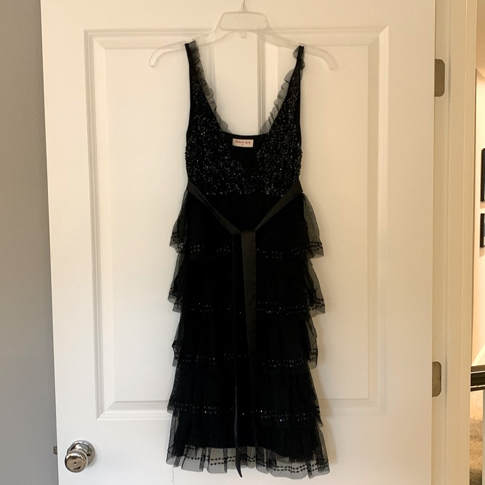 Fashion Spy frilled cocktail dress, size S